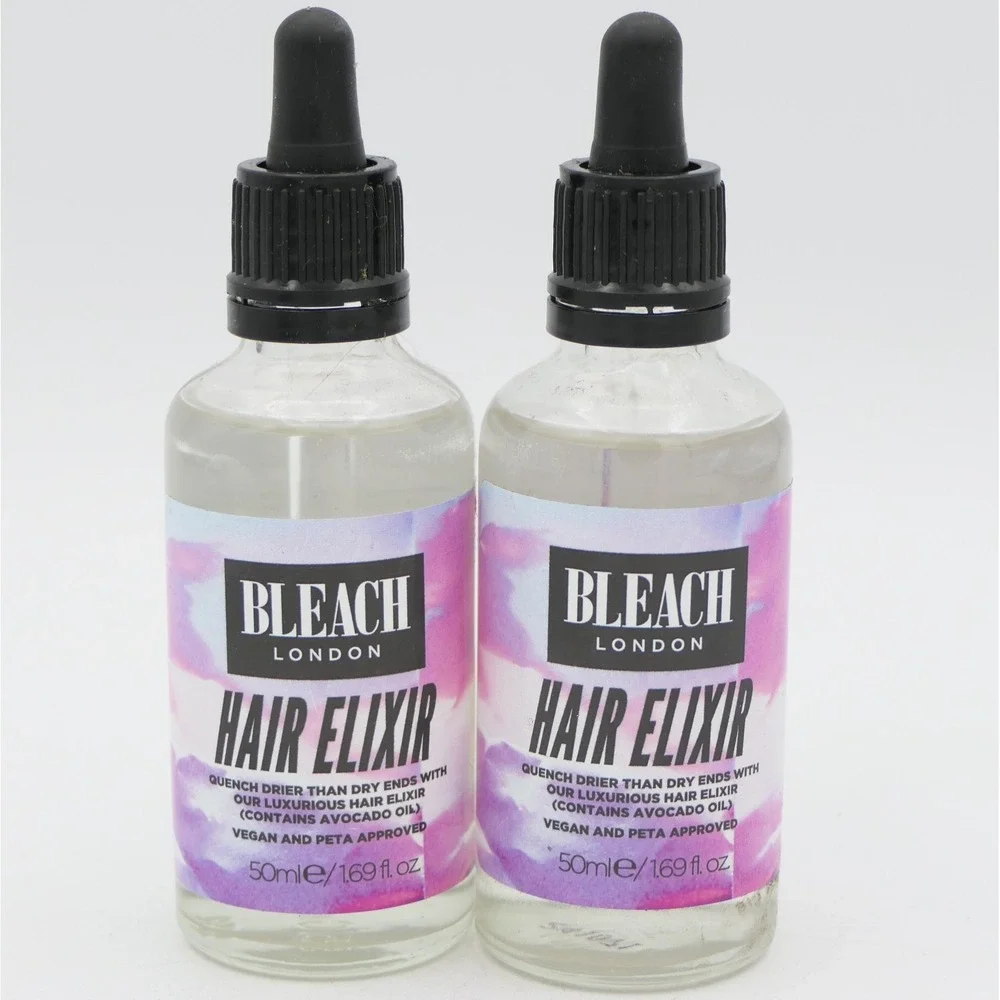 Bleach London Hair Elixir 2 Pack 1.69 oz Ea Bottle Brilliant Shine Silky Finish